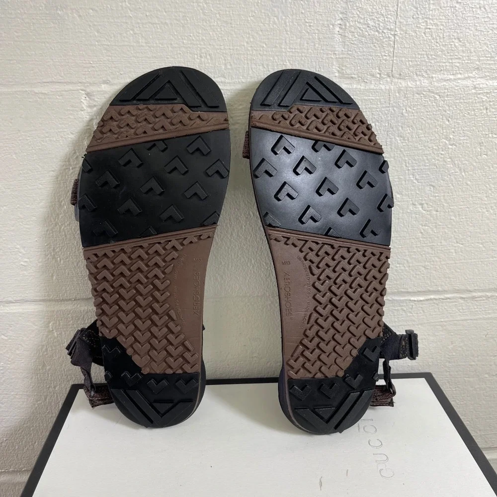 Xero Shoes Z-Trail EV Strappy Minimalist Barefoot Brown Hiking Sandals Men's 13